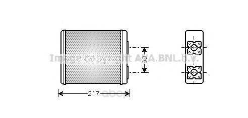 

Радиатор охлаждения двигателя Ava FD6362