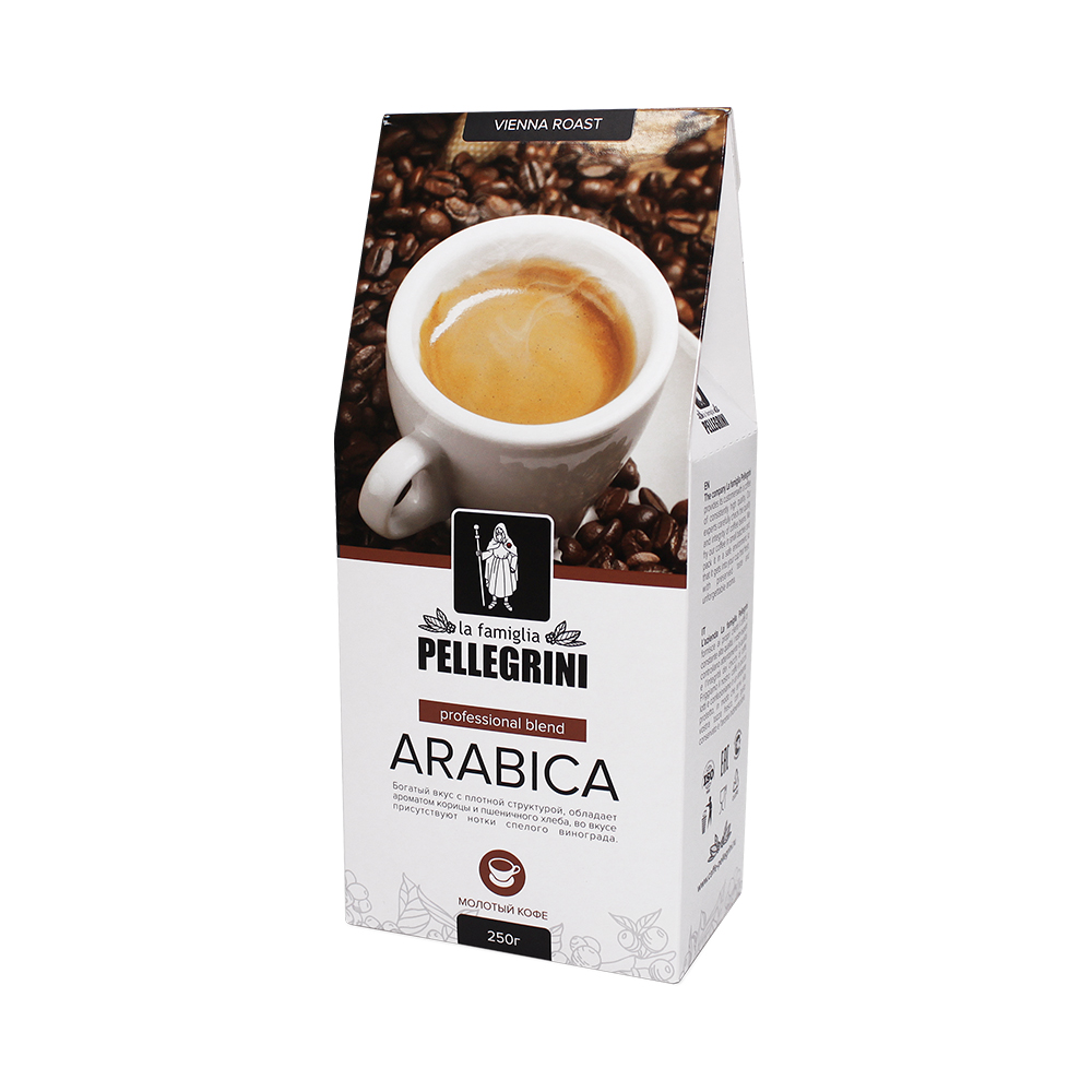 

Кофе молотый La famiglia Pellegrini arabica professional blend 250 г