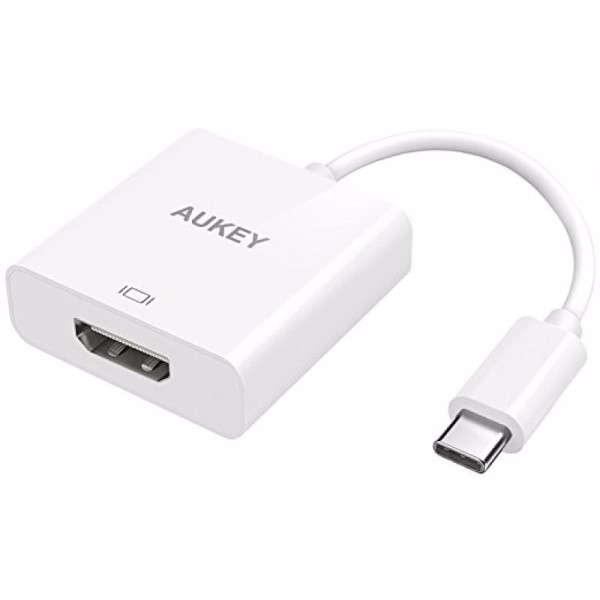 Адаптер Aukey CB-C40 USB-C to HDMI (White)