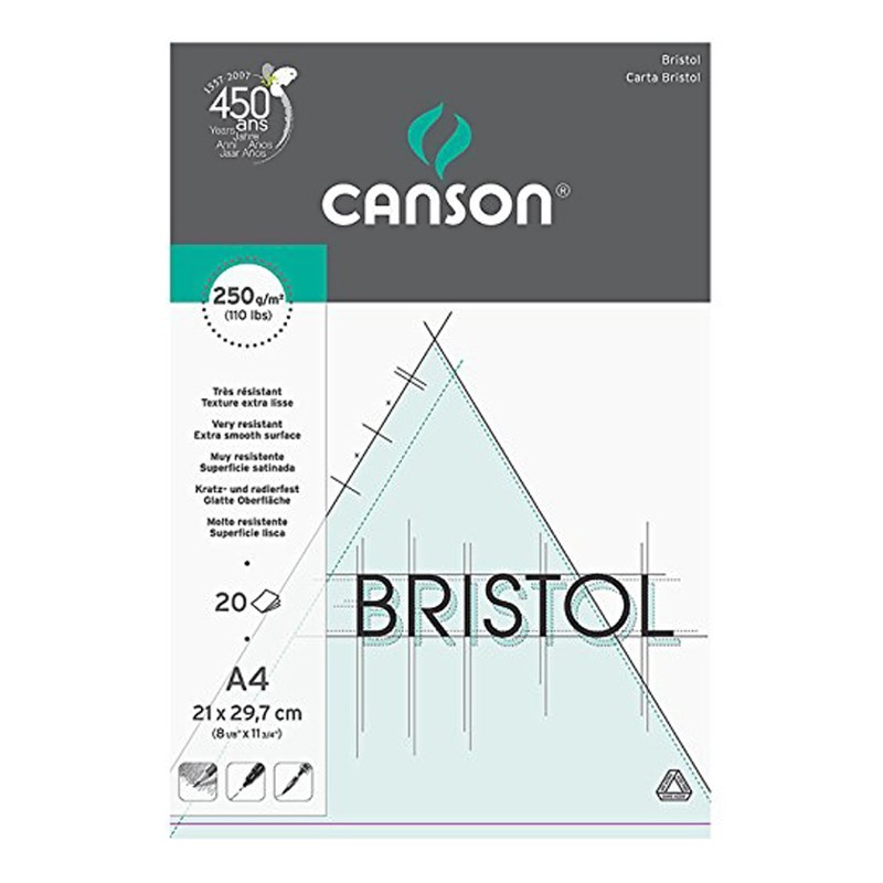 фото Альбом для графики canson bristol, 21х29,7см, склейка 20 листов