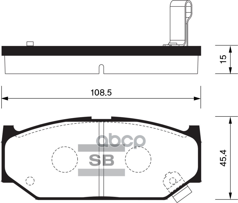 

Комплект тормозных колодок Sangsin brake SP2086