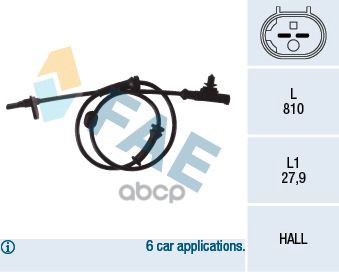 фото Датчик abs fae 78079