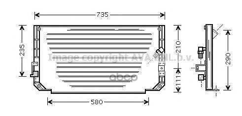 

Радиатор кондиционера AVA QUALITY COOLING TO5279