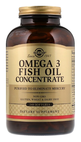 фото Омега-3 solgar fish oil concentrate капсулы 240 шт.