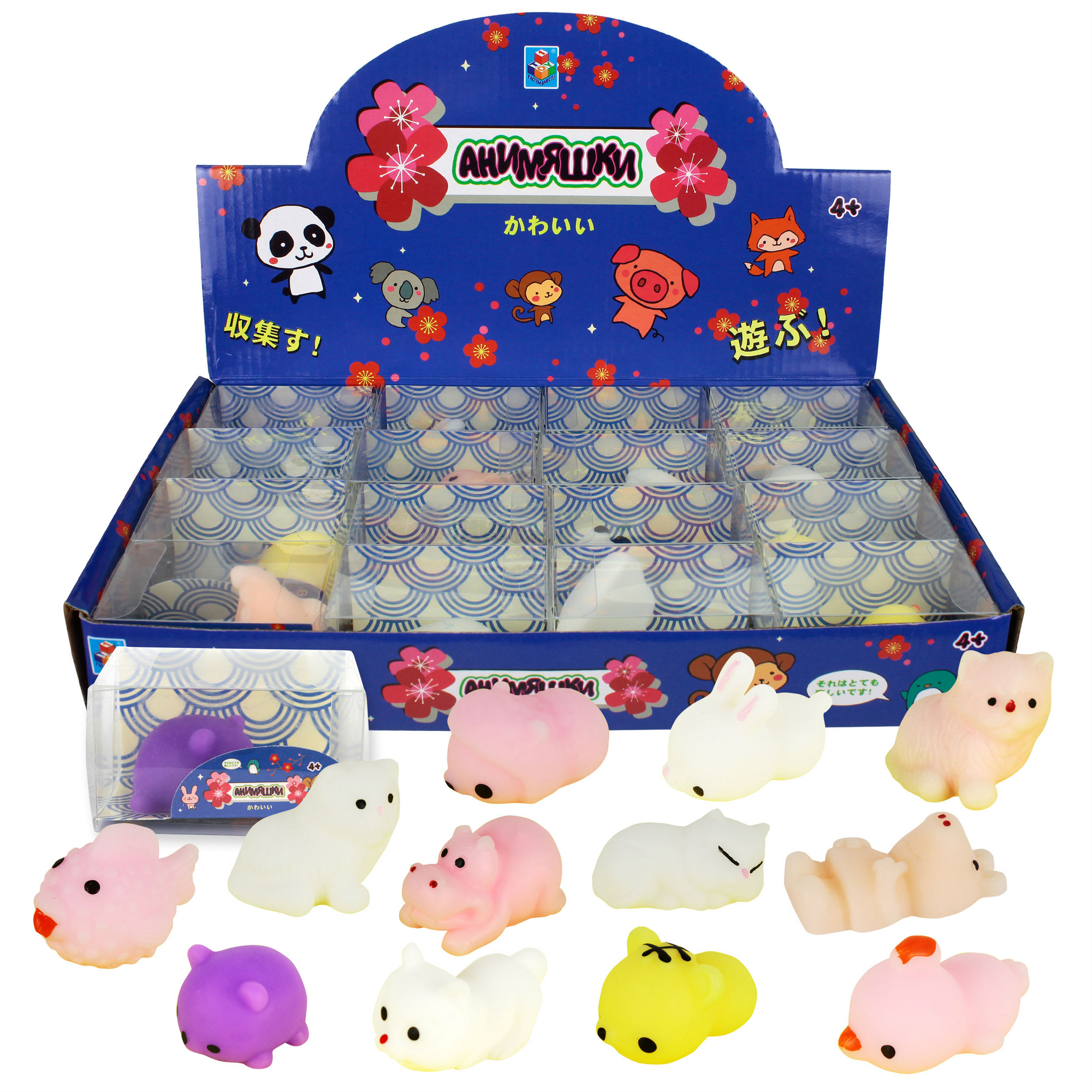 

1 TOY Игрушка-антистресс Анимяшки, 4,5 см, арт. Т12007 Т12007
