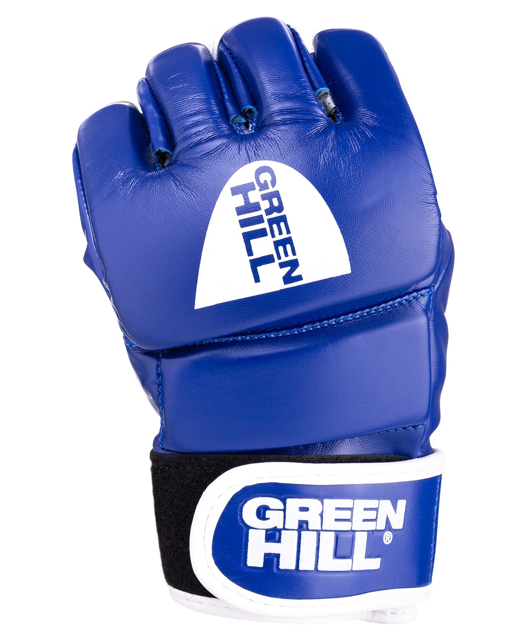 фото Перчатки для mma green hill combat sambo mmr-0027cs, к/з, синие (xl)