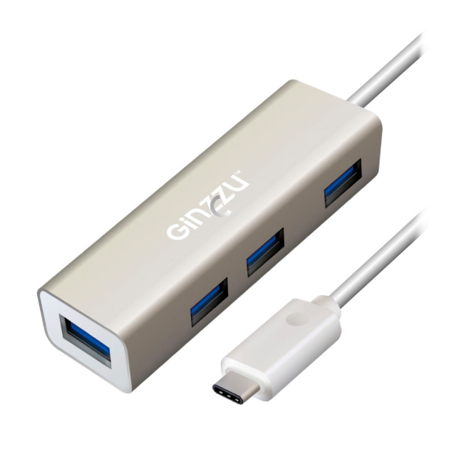 фото Концентратор usb type-c ginzzu gr-518ub