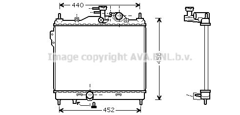 

Радиатор охлаждения двигателя AVA QUALITY COOLING HY2103