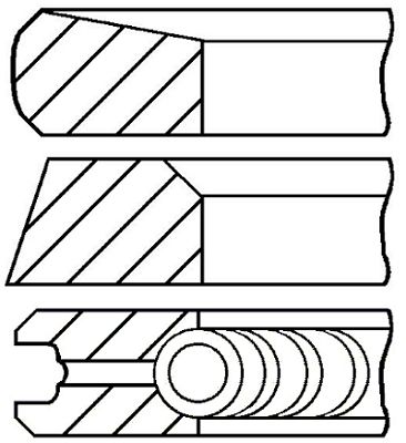 

Комплект поршневых колец GOETZE ENGINE 08-113507-00