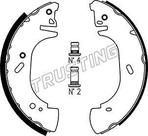 

Комплект тормозных колодок TRUSTING 073.171