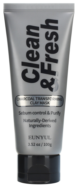 Маска для лица Eunyul Clean & Fresh Charcoal Transforming Clay Mask 100 г кислородная маска ottie для глубокого очищения пор white bubble clean pore mask 100мл