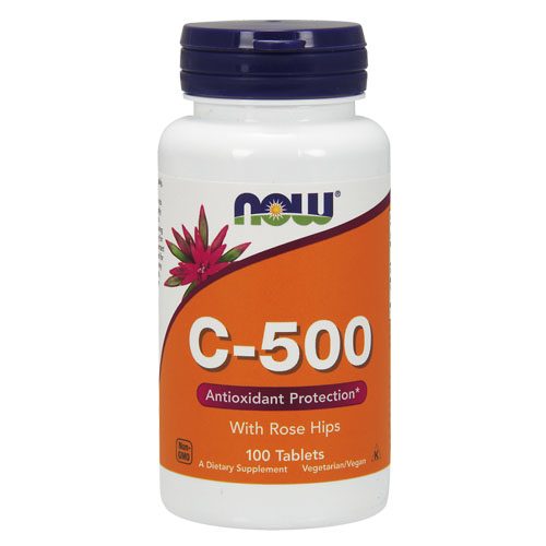 Витаминно-минеральный комплекс NOW C-500 with Rose Hips 100 таблеток