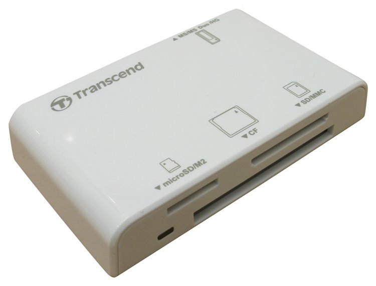 

Устройство для чтения карт памяти Transcend TS-RDP8W Белый, TS-RDP8W