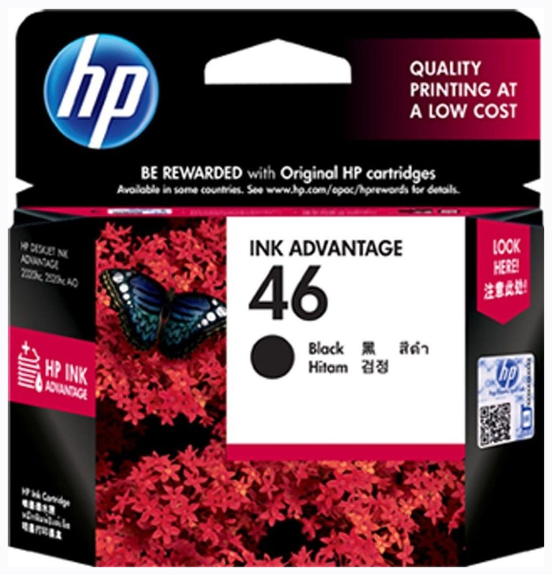 Картридж для струйного принтера HP 46 (CZ637AE) черный, оригинал