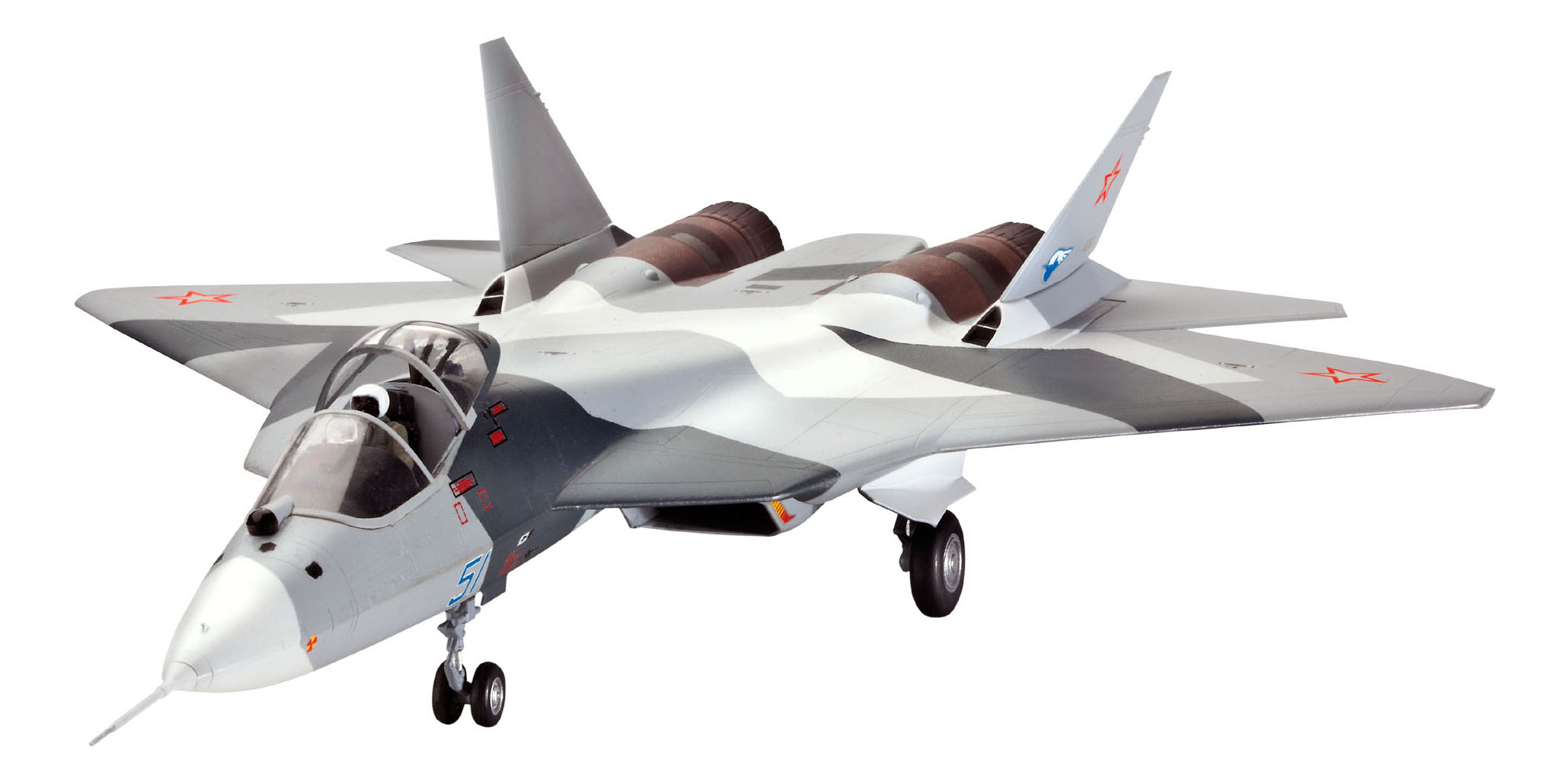 

Самолет истребитель сухой т-50, российский