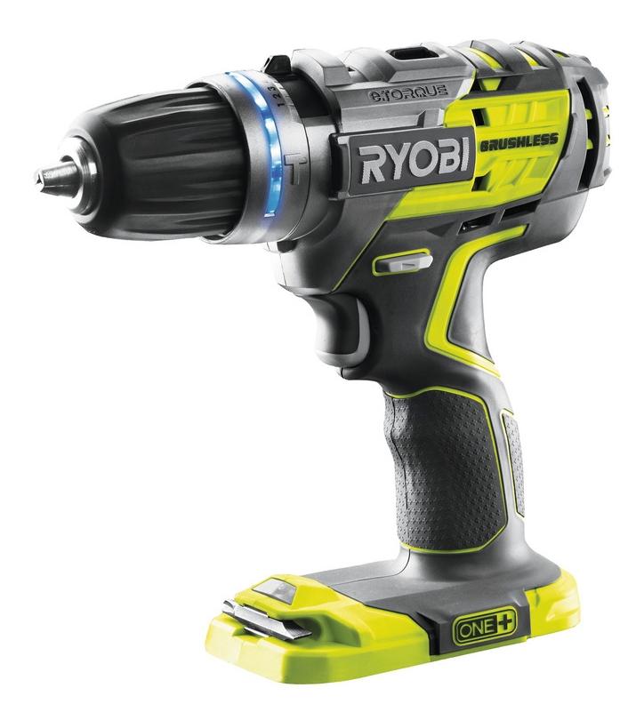 фото Аккумуляторная дрель-шуруповерт ryobi r18pdbl-0 18v percdrill emea без аккумулятора и з/у