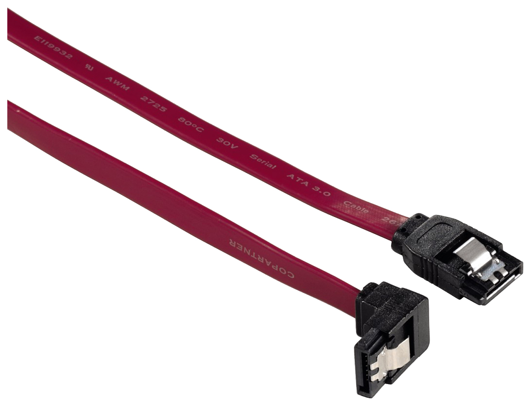 фото Кабель hama sata 7 pin-sata 7 pin, m-m 0,6м red (h-54576)