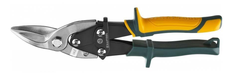 Ручные ножницы по металлу KRAFTOOL 2328-L ножницы парикмахерские с упором в чехле лезвие 7 см серебристый