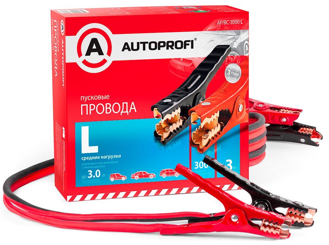 Провода пусковые Autoprofi 3м 300А AP/BC - 3000 L