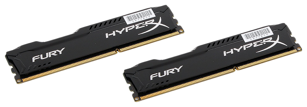 

Оперативная память HyperX FURY HX316C10FBK2/8, HyperX FURY Black