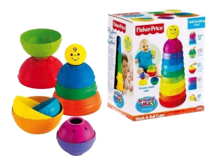 

Пирамидка Mattel inc Fisher Price Маленький-большой, Маленький-большой
