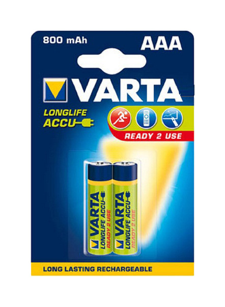 Аккумуляторная батарея Varta Ready 2 Use 2 шт аккумулятор varta ni mh aaa hr03 4bl 1 2в 800 мач блистер 4 шт