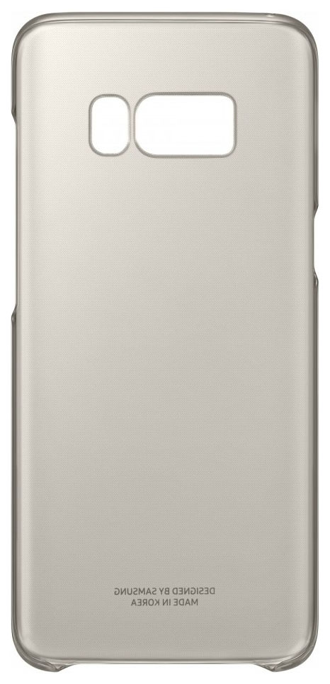 фото Чехол samsung galaxy s8 clear cover gold (ef-qg950cfegru)