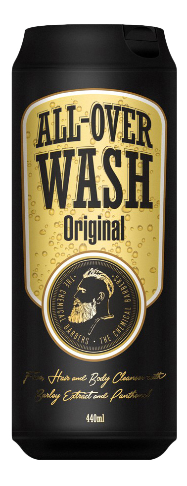 

Средство для тела, лица и волос CHEMICAL BARBERS ALL-OVER-WASH ORIGINAL 440 мл, гель для душа Beer Shampoo TCB04