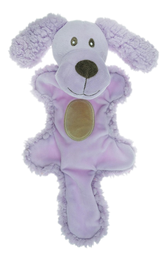 фото Мягкая игрушка для собак aromadog собачка с хвостом, фиолетовый, длина 25 см