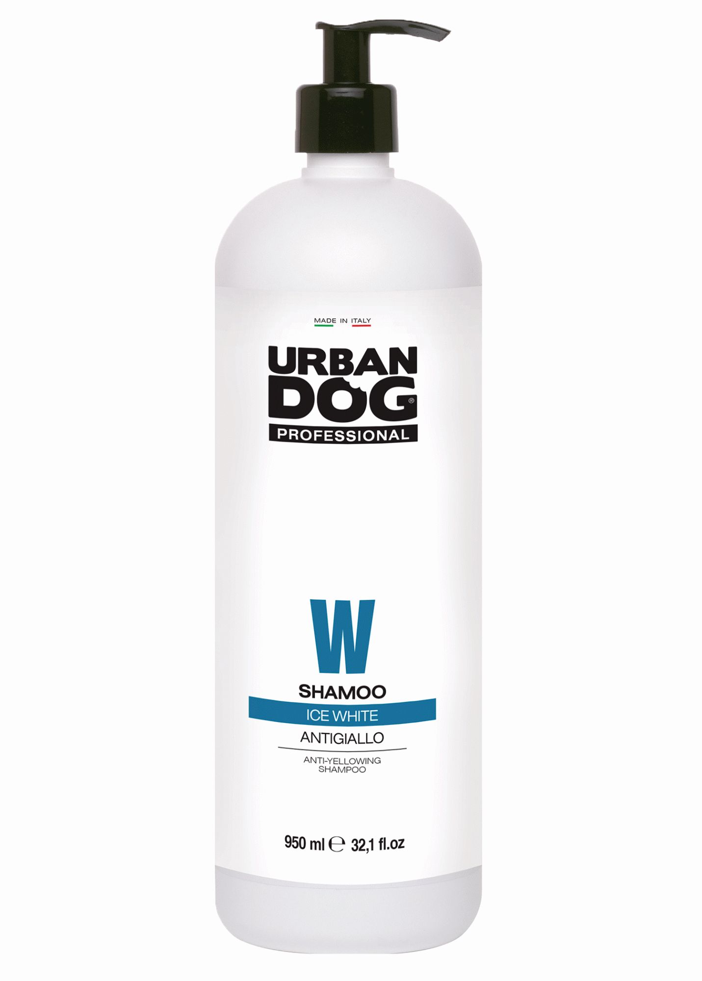 Шампунь для собак URBAN DOG Ice White от пожелтения шерсти универсальный, 950 мл