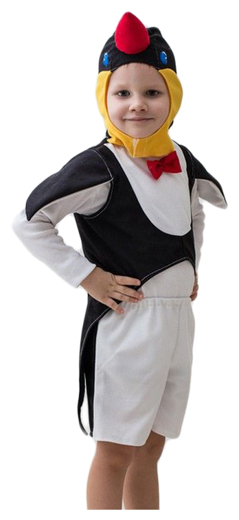 фото Карнавальный костюм бока пингвин, цв. черный; белый р.122