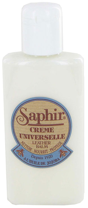 фото Очиститель-бальзам для гладкой кожи saphir creme universelle, 150мл