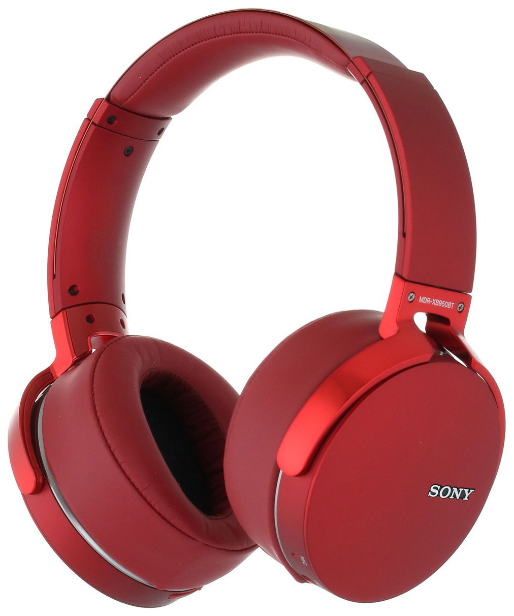 фото Беспроводные наушники sony mdr-xb950b1 red