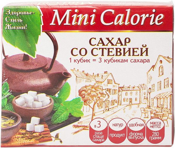 Сахар со стевией Mini Calorie 280 г