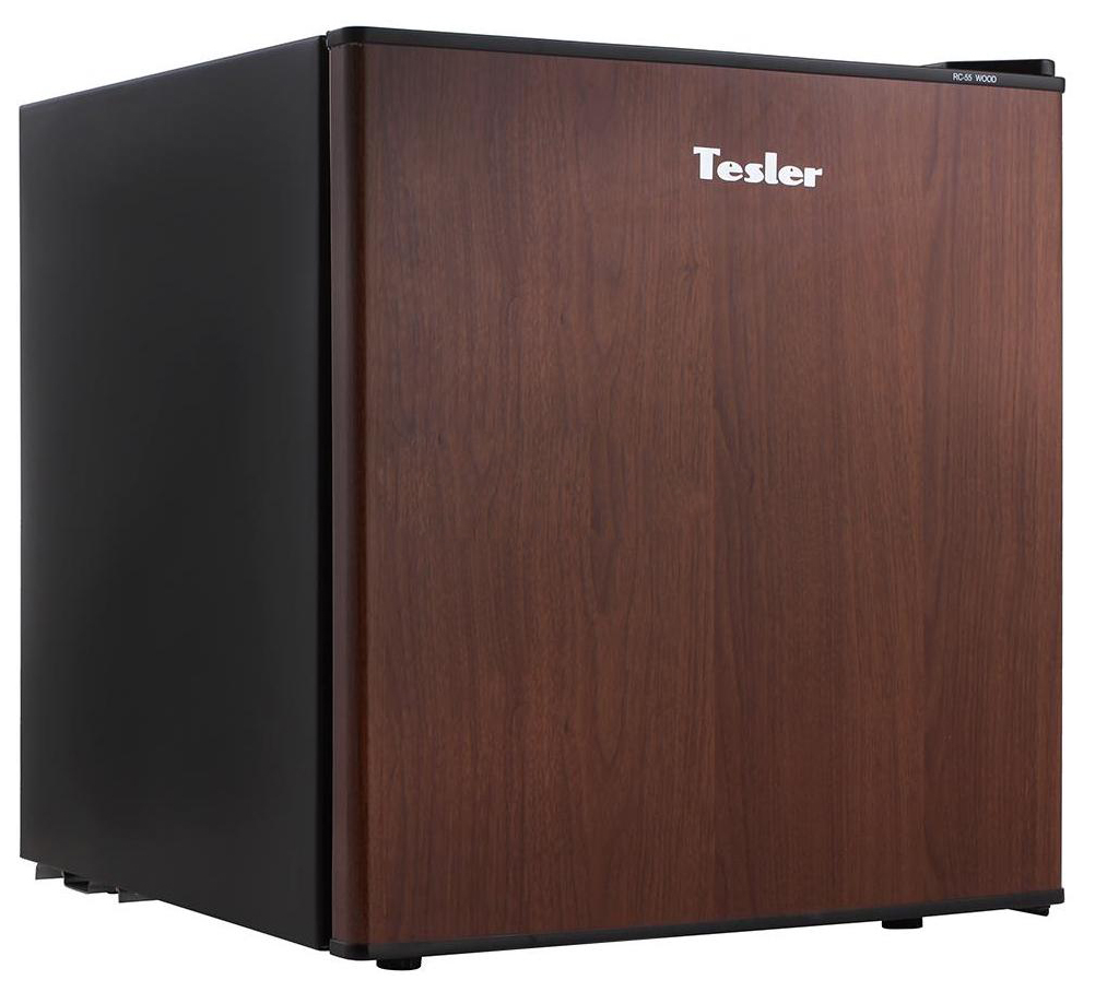 Холодильник TESLER RC-55 коричневый холодильник tesler rcd 482i
