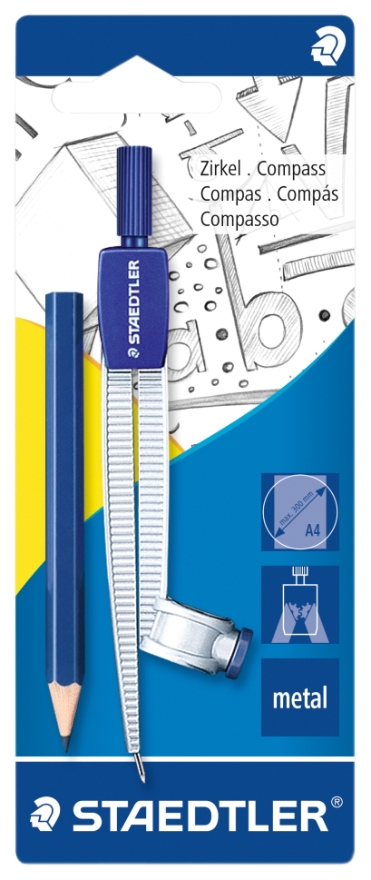 

Циркуль Staedtler Noris Club 550 24144 166 мм, noris club 550