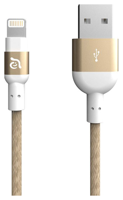 фото Кабель adam elements aluminum mfi lightning cable peak ii 200b 2м gold