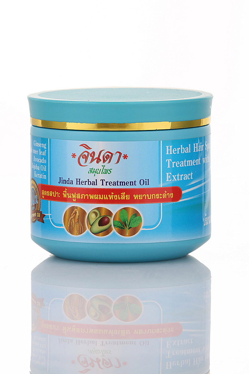 Маска для волос Jinda Herbal с Женьшенем Спа-Уход в домашних условиях 400 мл