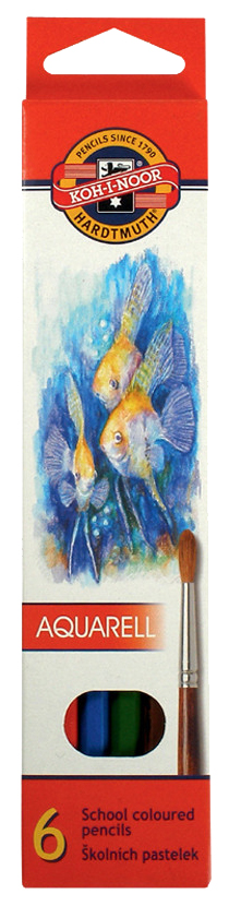 фото Карандаши цветные koh-i-noor рыбки 6 цветов