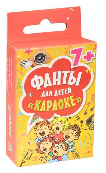 

Питер Издательство Фанты для детей Караоке 7+. Игры на карточках для детей