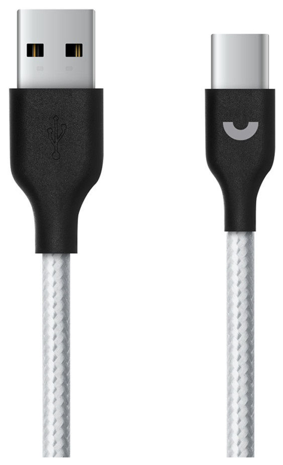 Кабель Prime Line USB - micro USB, нейлон, 1,2 м., серебро