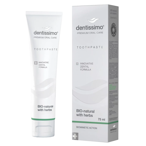 Зубная паста Dentissimo BIO-NATURAL WITH HERBS TOOTHPASTE 75 мл