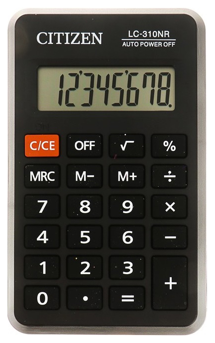 

Калькулятор карманный Citizen LC310NR
