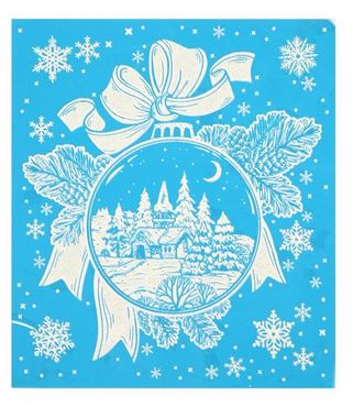 

Украшение новогоднее, оконное "Таинственный лес"