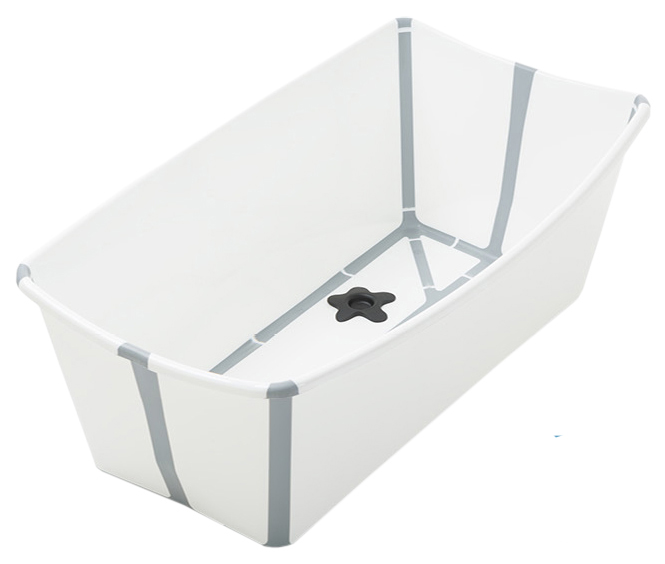 Ванночка Stokke Flexi Bath Bundle, Tub with Newborn Support, с горкой, White 531501