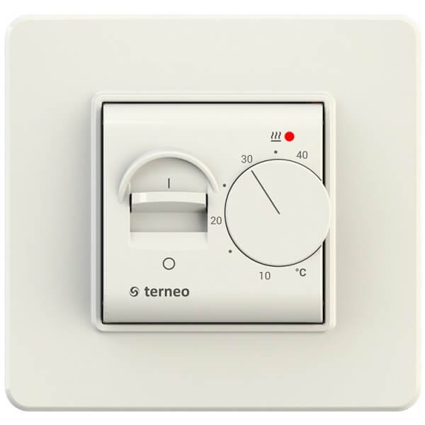 Терморегулятор для теплых полов TERNEO MEX beige