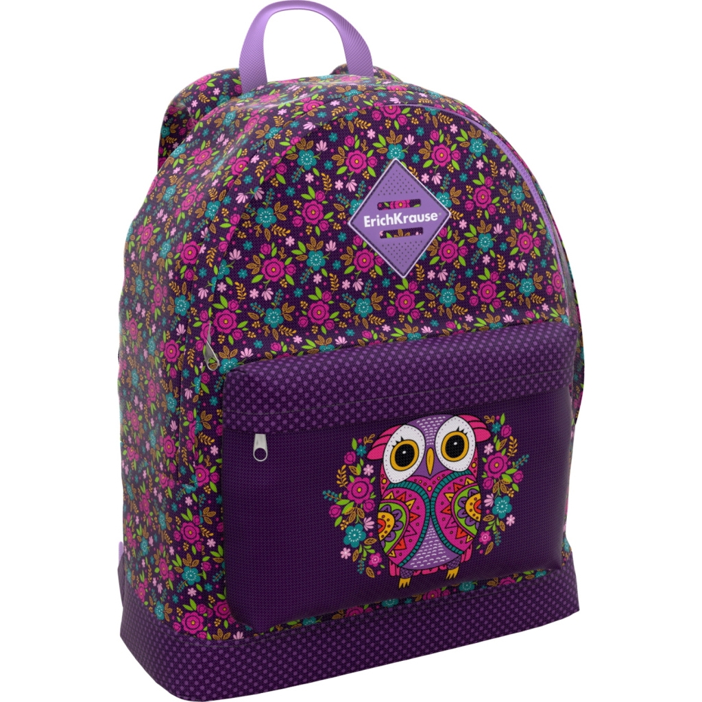 фото Рюкзак детский erichkrause easyline 17l flower owl