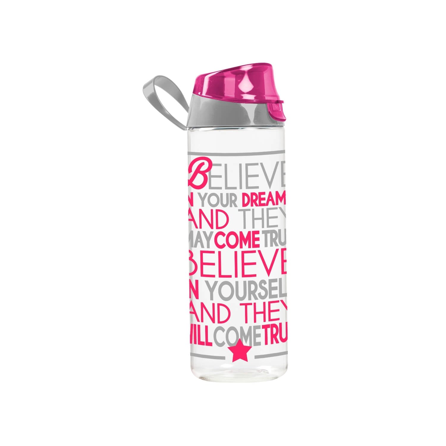 

Бутылка Herevin Solmazer 750 мл believe, Прозрачный;розовый, Solmazer