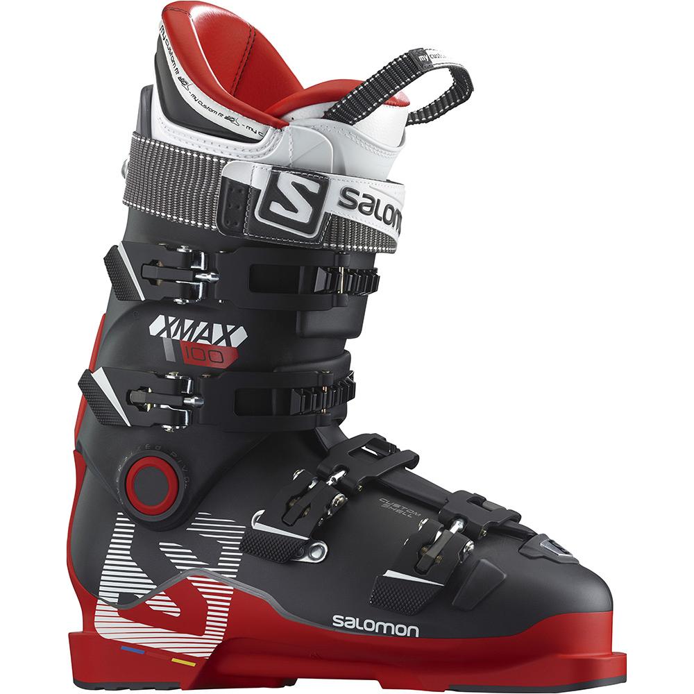 фото Горнолыжные ботинки salomon x max 100 2017, red/black, 28.5