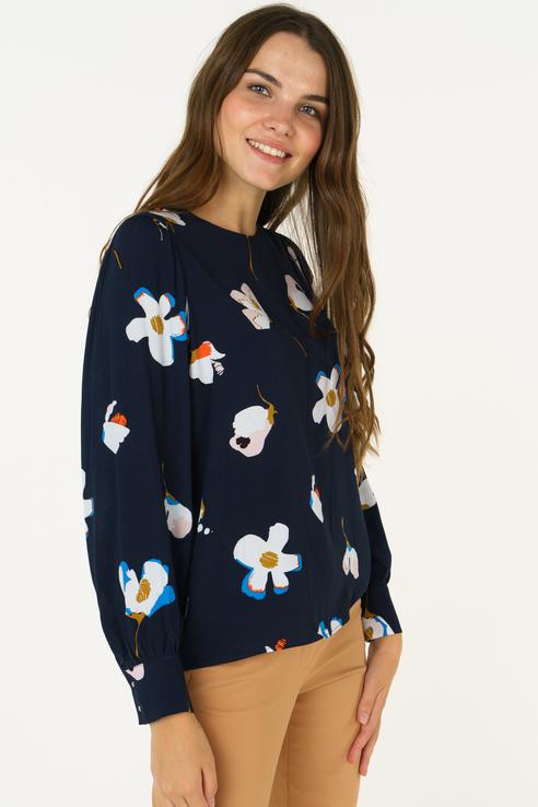 

Блуза женская ZARINA 8420100300045 синяя 42 RU, 8420100300045